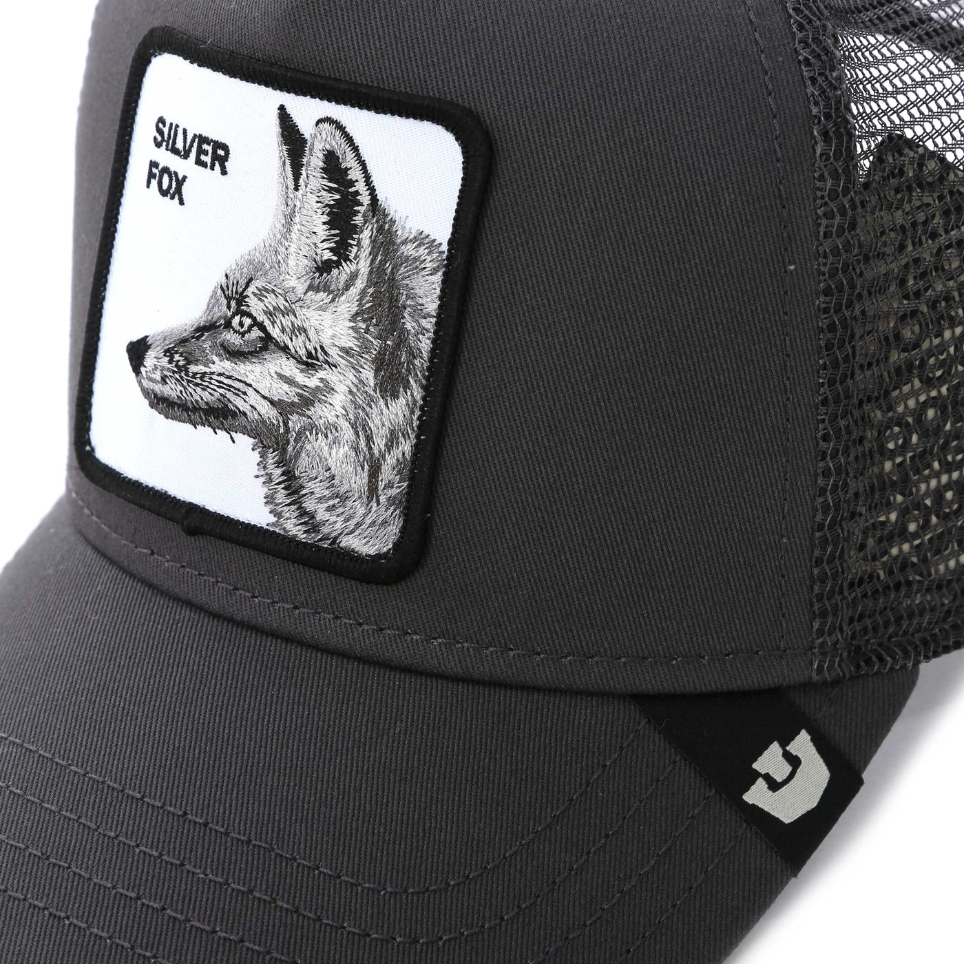 Goorin Bros The Silver Fox Cap in Charcoal Logo
