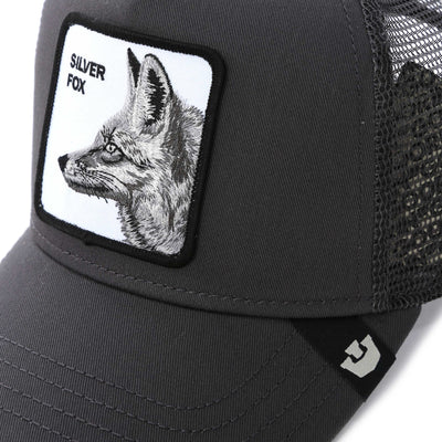 Goorin Bros The Silver Fox Cap in Charcoal Logo