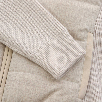 Gran Sasso Knitted Hybrid Knitwear in Beige Cuff