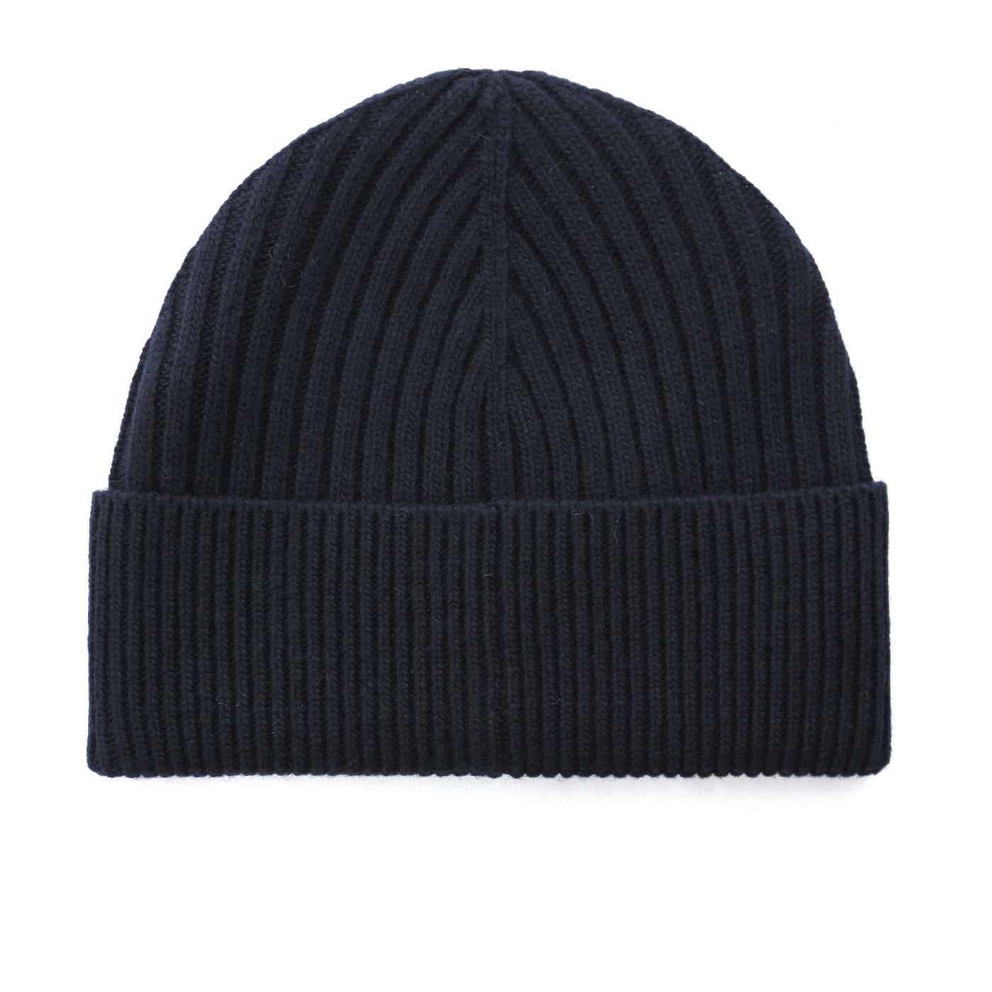 Herno Beanie A Coste In Lana Beanie Hat in Navy Back