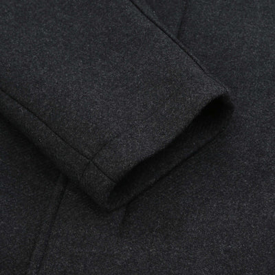 Herno Cappotto Con Collo Ecopelliccia Jacket in Anthracite Cuff