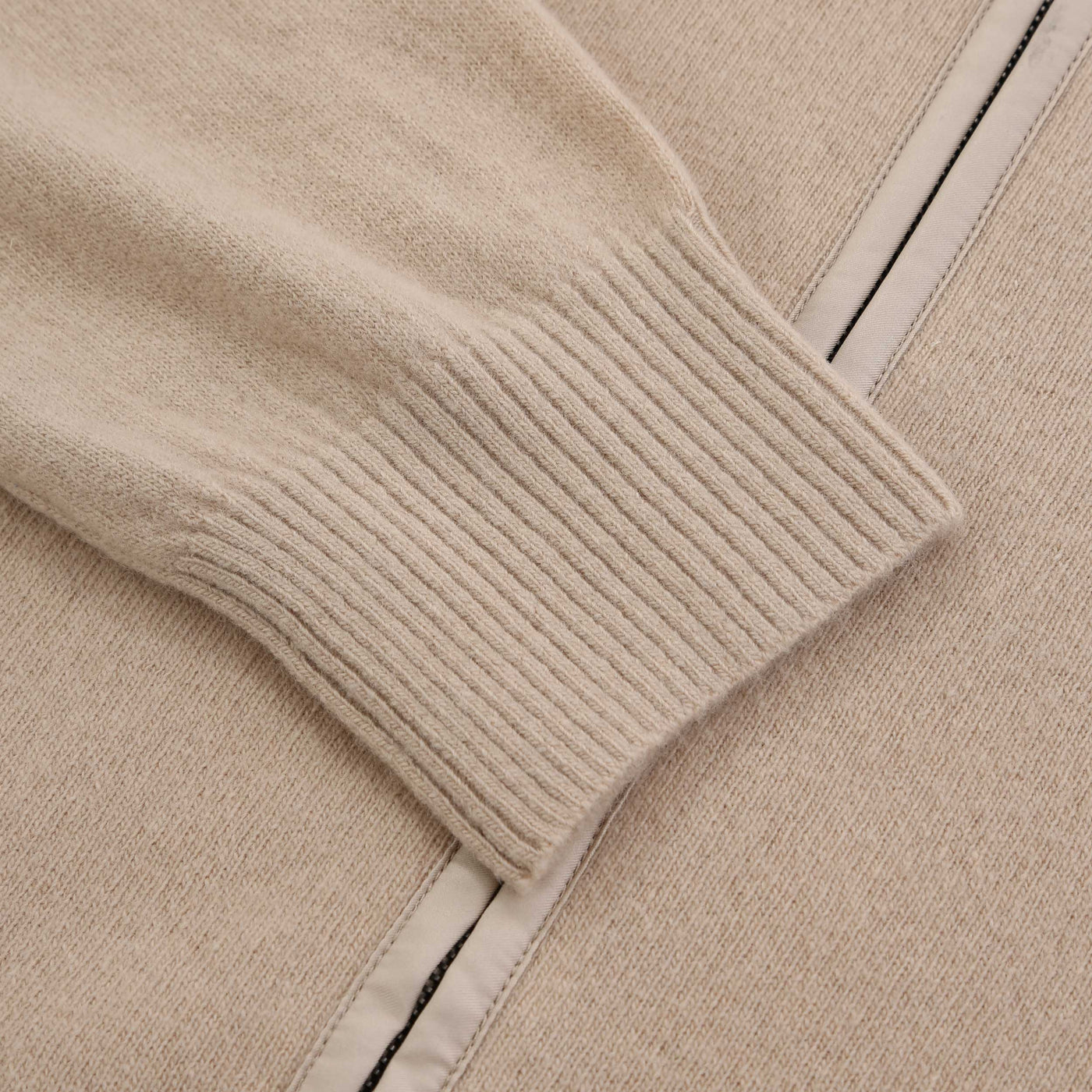 Herno Cardigan In Maglia Con Dettagli Knitwear in Chantilly Cuff