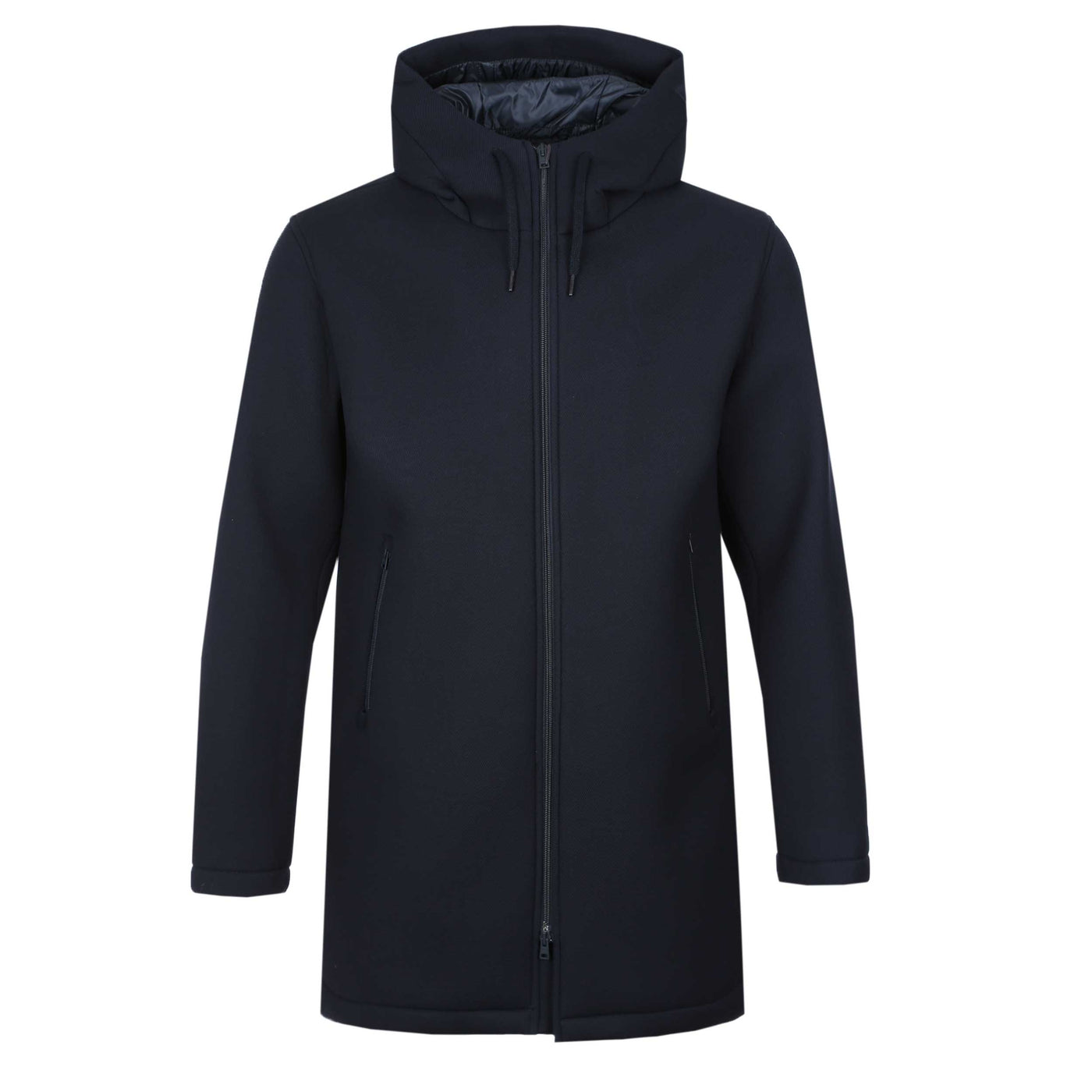 Herno Giacca Lunga In Scuba Jacket in Navy