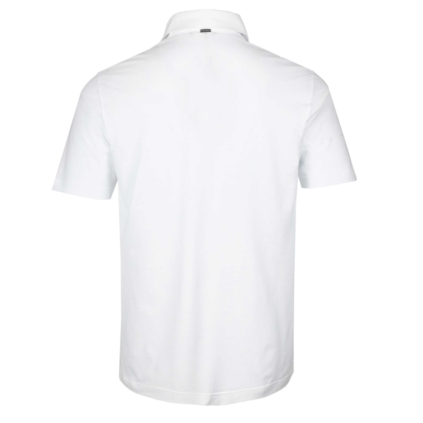 Herno M.C Jersey Polo Shirt in White Back