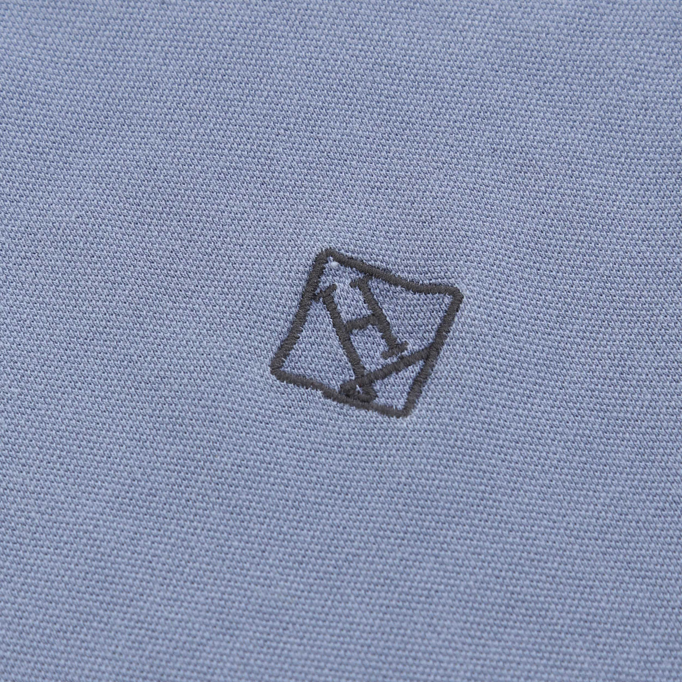 Herno Pique Polo Shirt in Azzurro Blue Logo