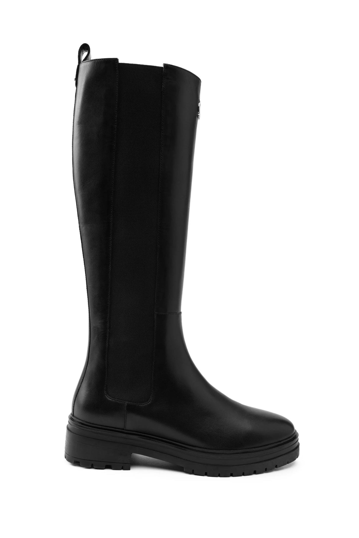 Holland Cooper Astoria Knee Boot in Black Side