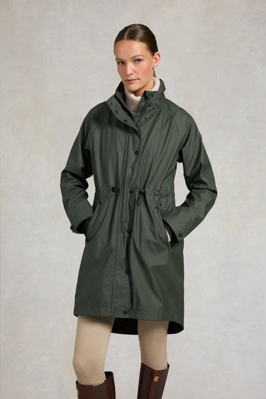 Holland Cooper Chartwell Rain Parka in Evergreen