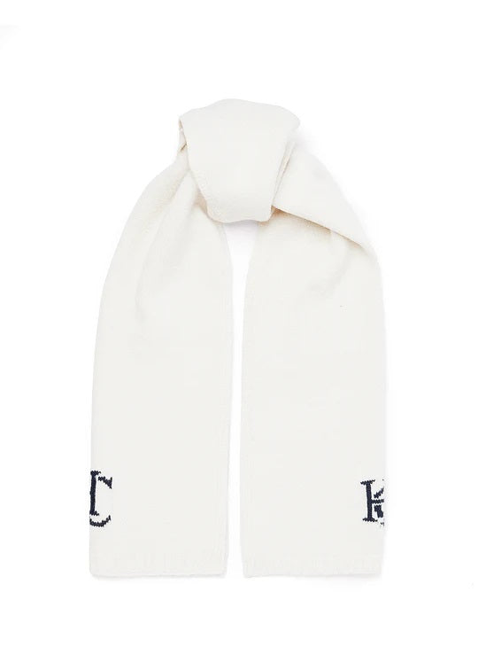 Holland Cooper Elle Scarf in Ecru Tied