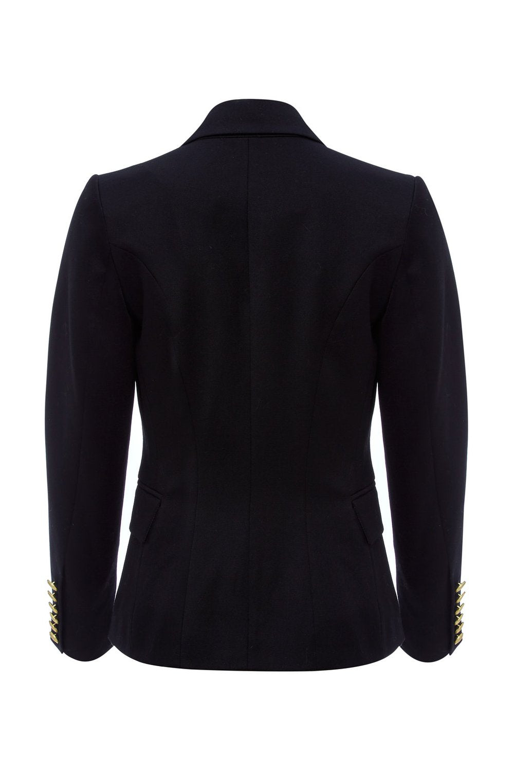 Holland Cooper Knightsbridge Ladies Blazer in Black Barathea Back