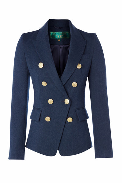 Holland Cooper Knightsbridge Ladies Blazer in Denim Front