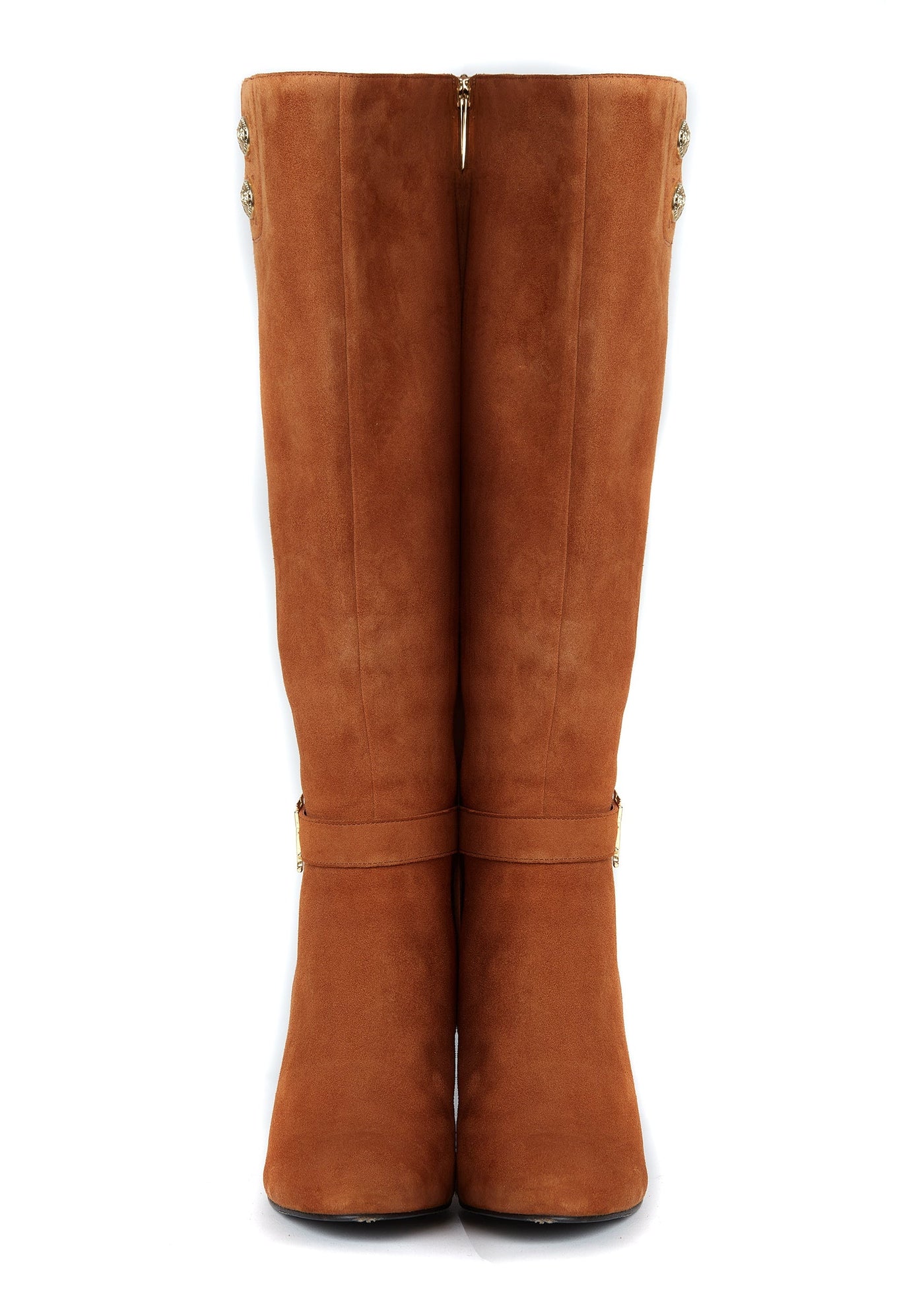 Holland Cooper Marlborough Knee Boot in Tan Front