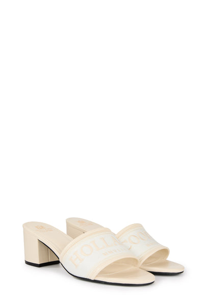 Holland Cooper Pimlico Mule Shoe in Cream Ecru Pair