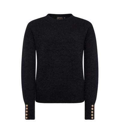 Holland Cooper Tori Crew Knit in Black Front
