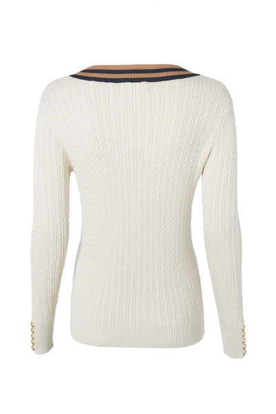 Holland Cooper Zoe Knit Ladies Knitwear in Almond Back