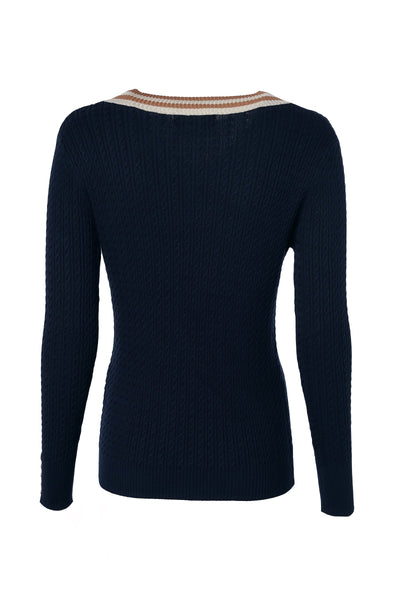 Holland Cooper Zoe Knit Ladies Knitwear in Ink Navy Back