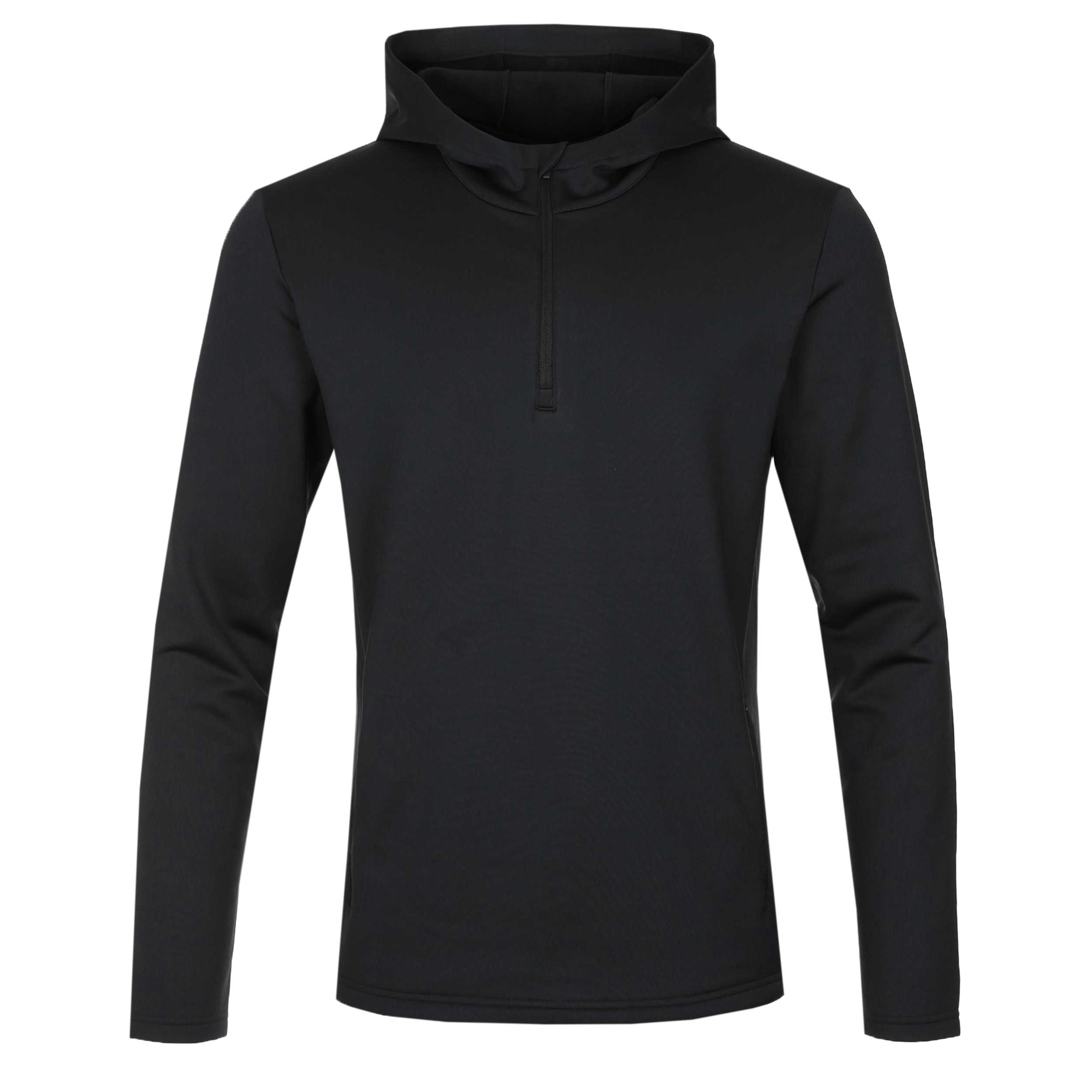 J.Lindeberg Aerial Quarter Zip Hood in Black