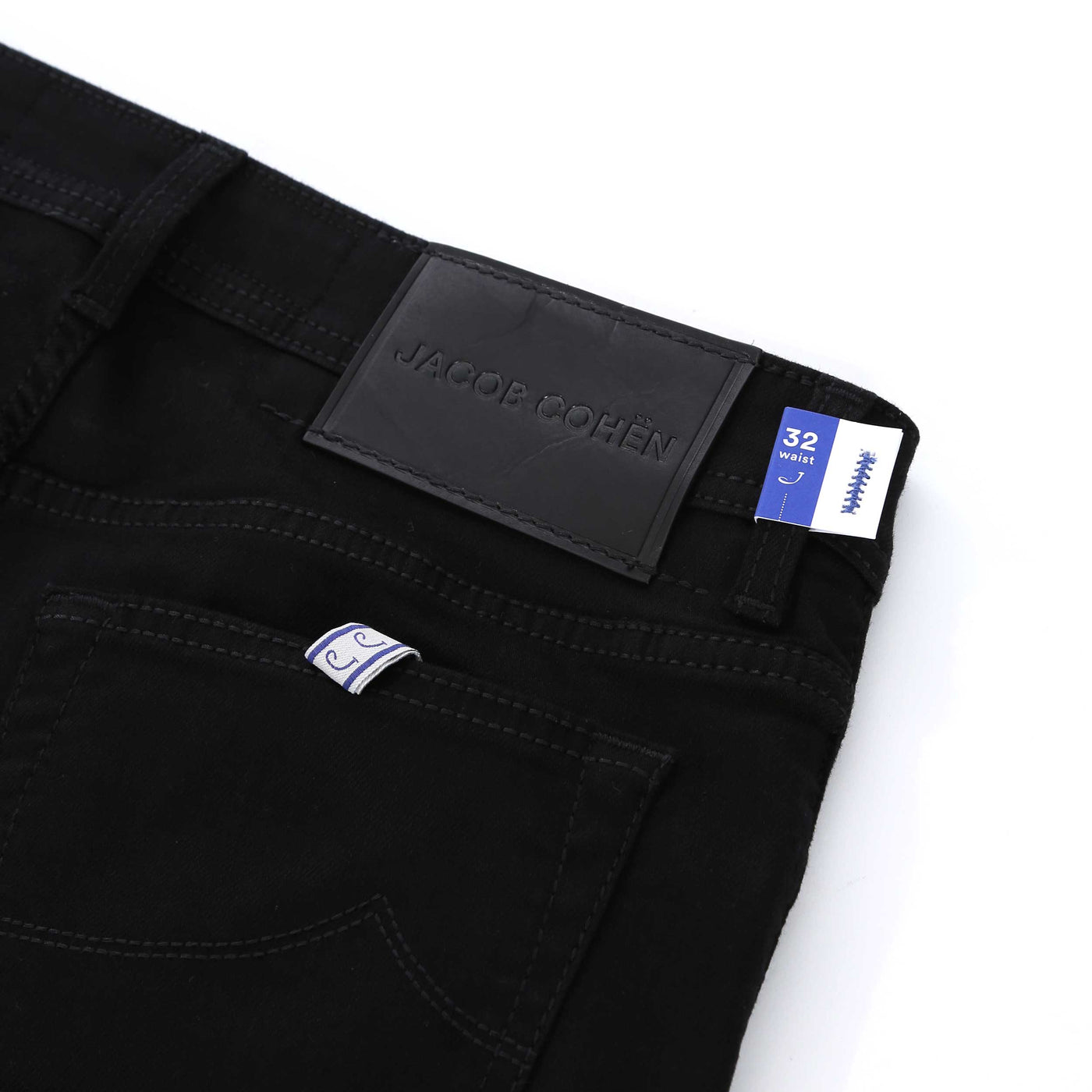 Jacob Cohen Bard Jean in Jet Black Logo