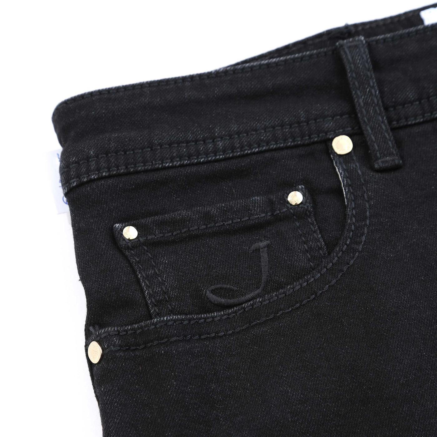 Jacob Cohen Bard Zip Jean in Black Pocket