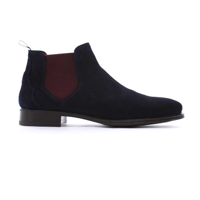 Jeffery West Nico Chelsea Boot in Navy Suede