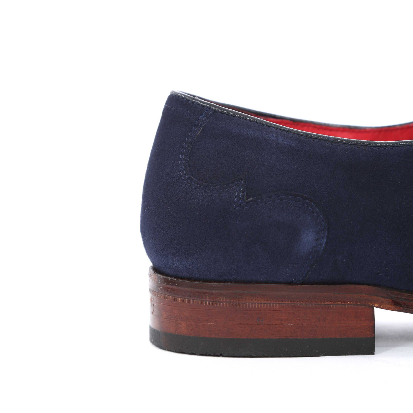 Jeffery West Soprano Shoe in Navy Suede Heel