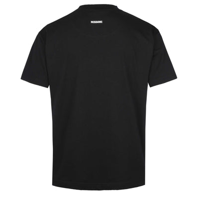 Missoni Zig Zag Pocket T-Shirt in Black Back