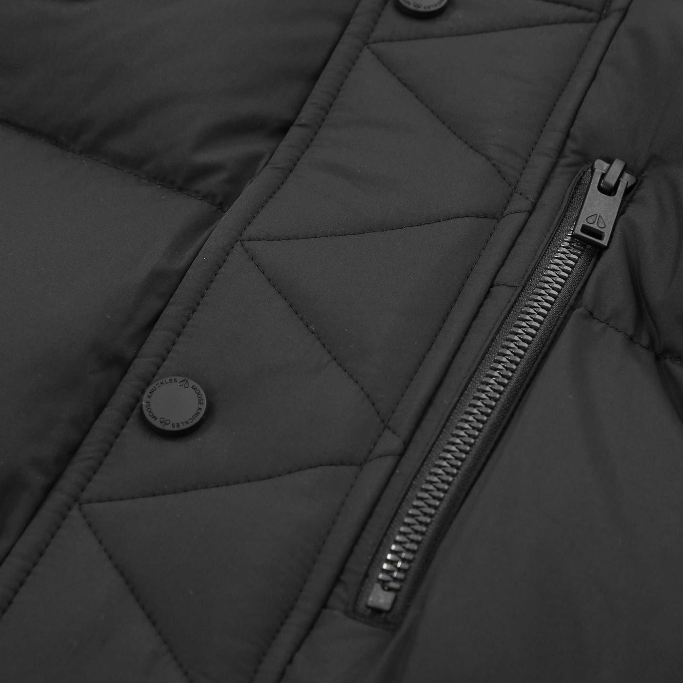 Moose Knuckles Everest 3Q Jacket in Black Zip