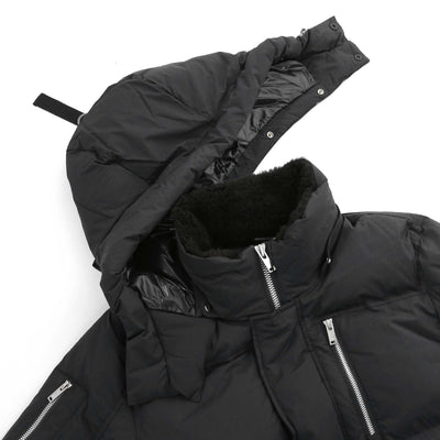 Moose Knuckles Everest 3Q Puffer Jacket in Black Hood Detached