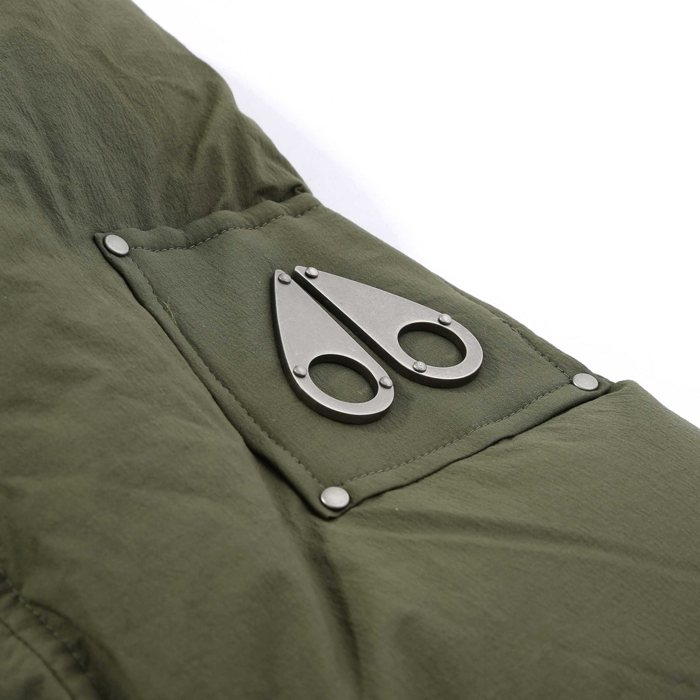 Moose Knuckles Everest 3Q Puffer Jacket in Moss Logo