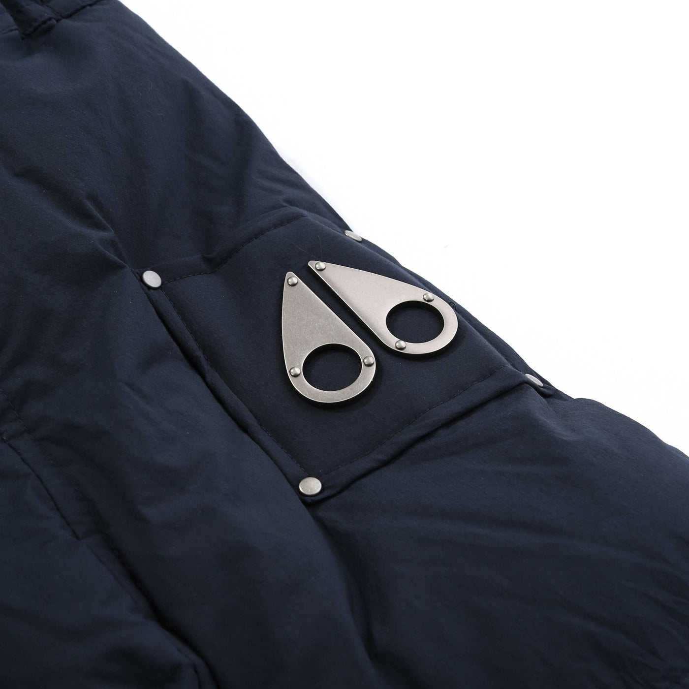 Moose Knuckles Everest 3Q Puffer Jacket in Navy Logo