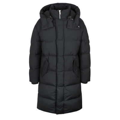 Moose Knuckles Everest Long Puffer Jacket in Black