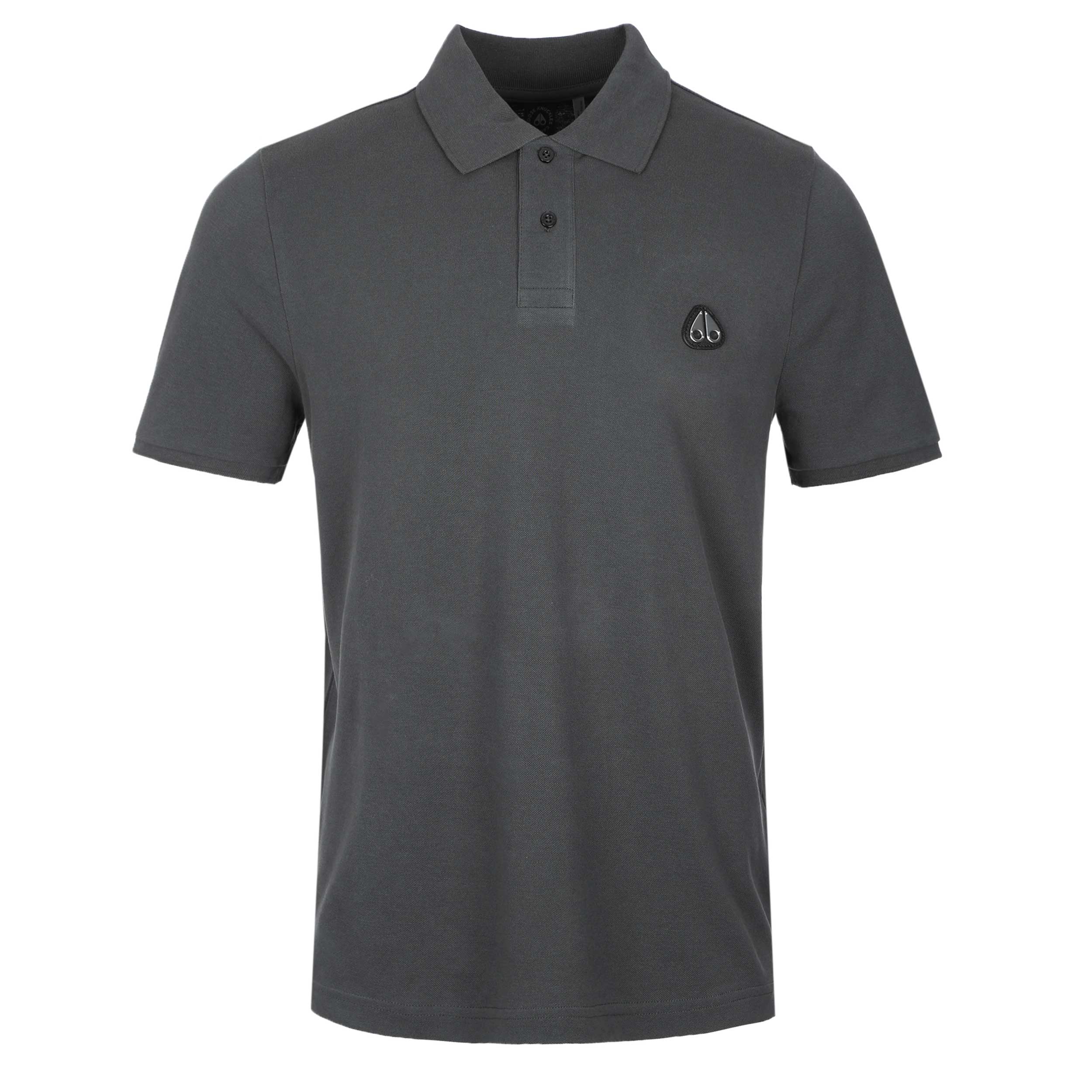 Moose Knuckles Everett Polo Shirt in Cement