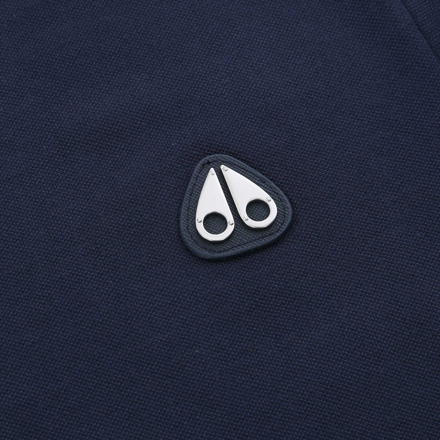 Moose Knuckles Everett Polo Shirt in Navy Logo