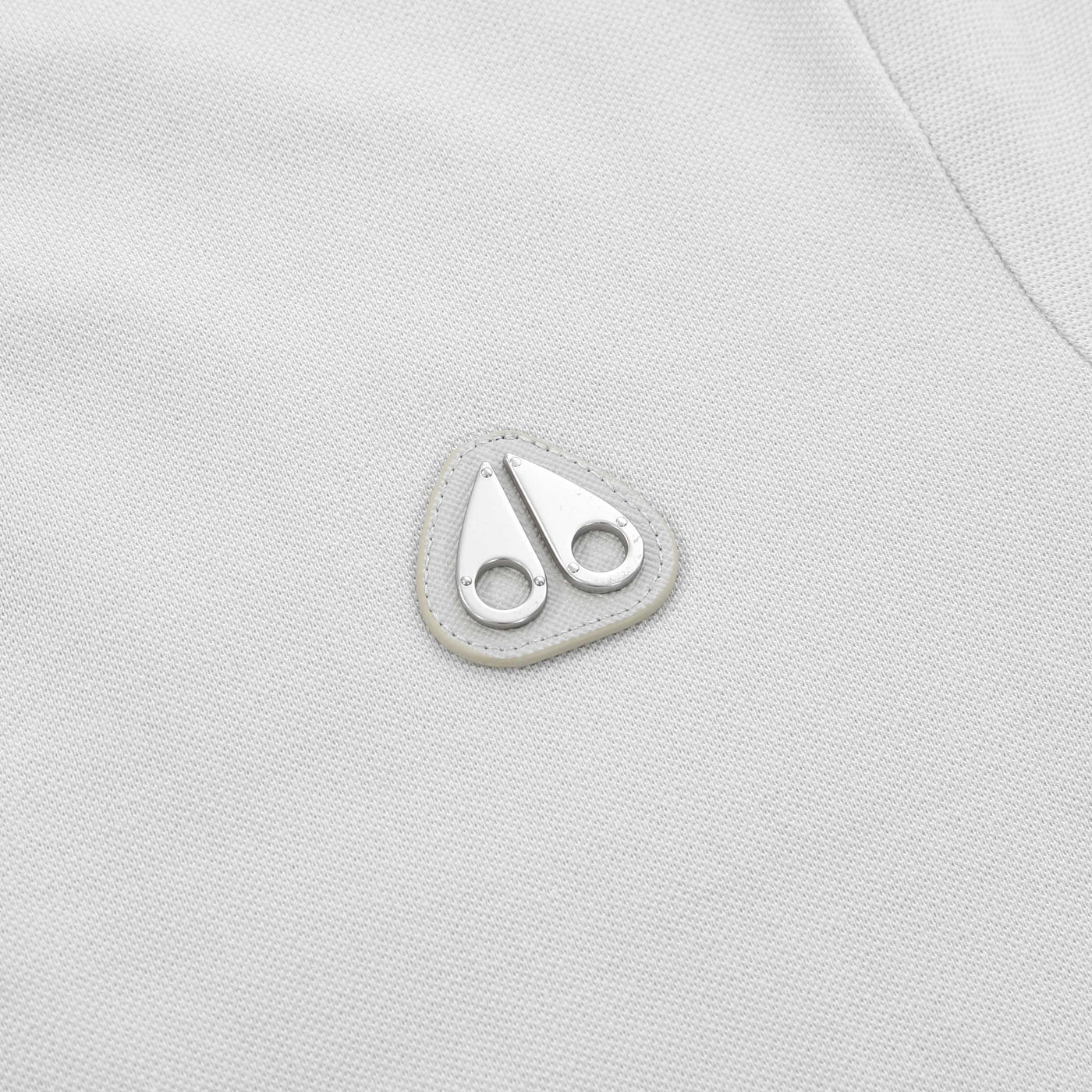 Moose Knuckles Everett Polo Shirt in Stone Logo