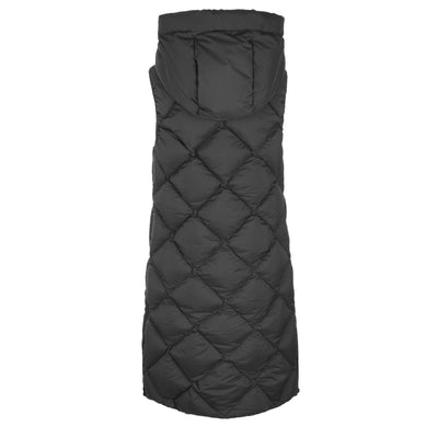 Moose Knuckles Flightweight Paxon Ladies Long Vest in Black Back