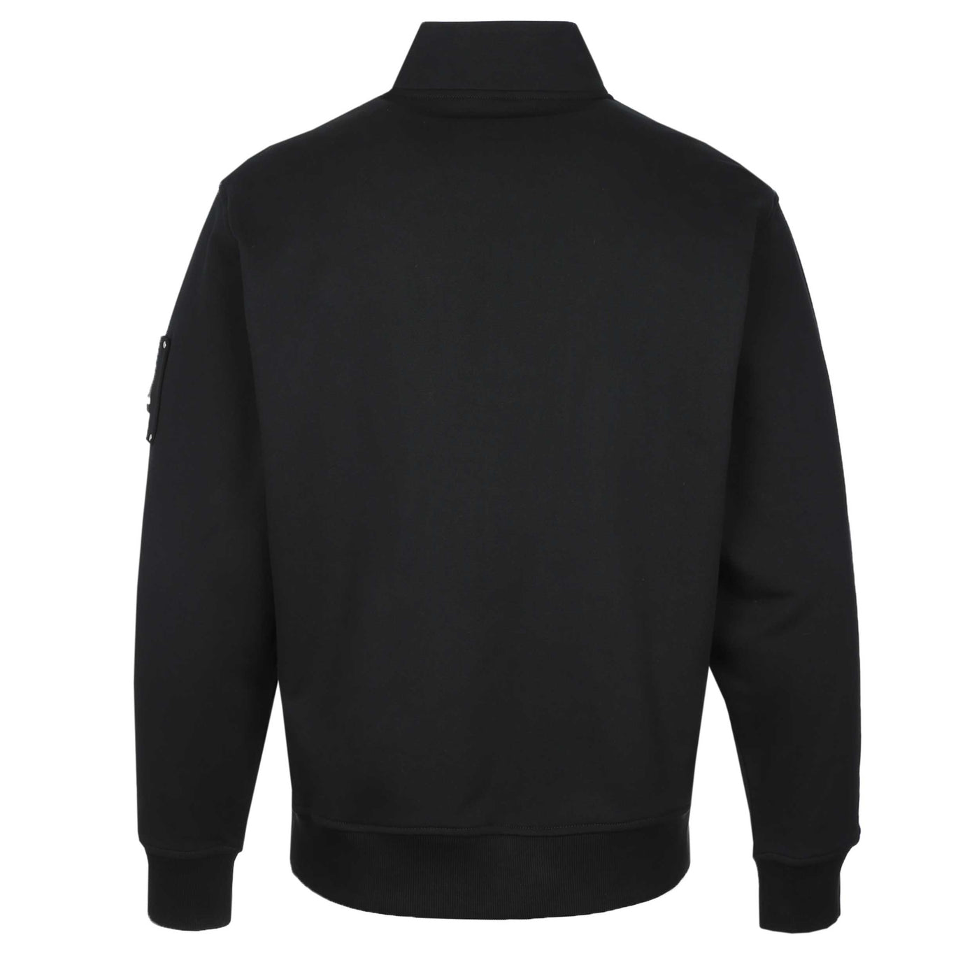 Moose Knuckles Hartsfield 1/4 Zip Sweatshirt in Black Back