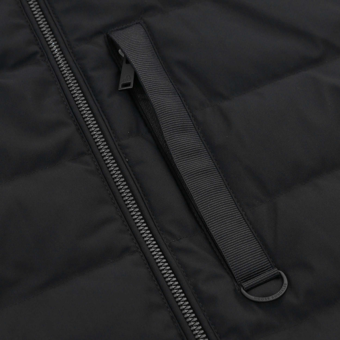 Moose Knuckles Kamet Hybrid Jacket in Black Chest Pocket