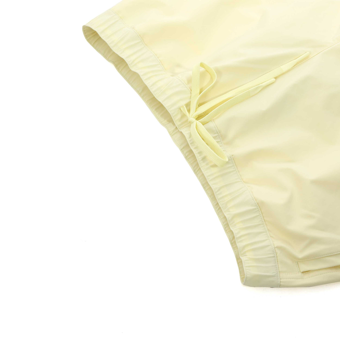 Moose Knuckles Logo Shorts Swim Short in Yellow Beam Waist