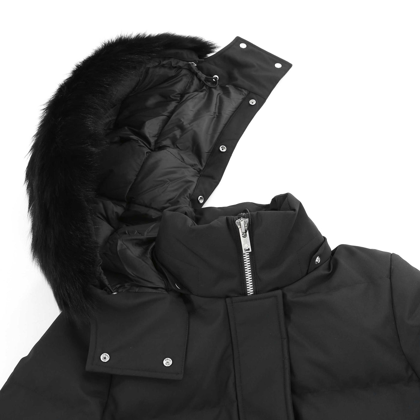 Moose Knuckles W Cloud 3Q SH Ladies Jacket in Black Hood Detached