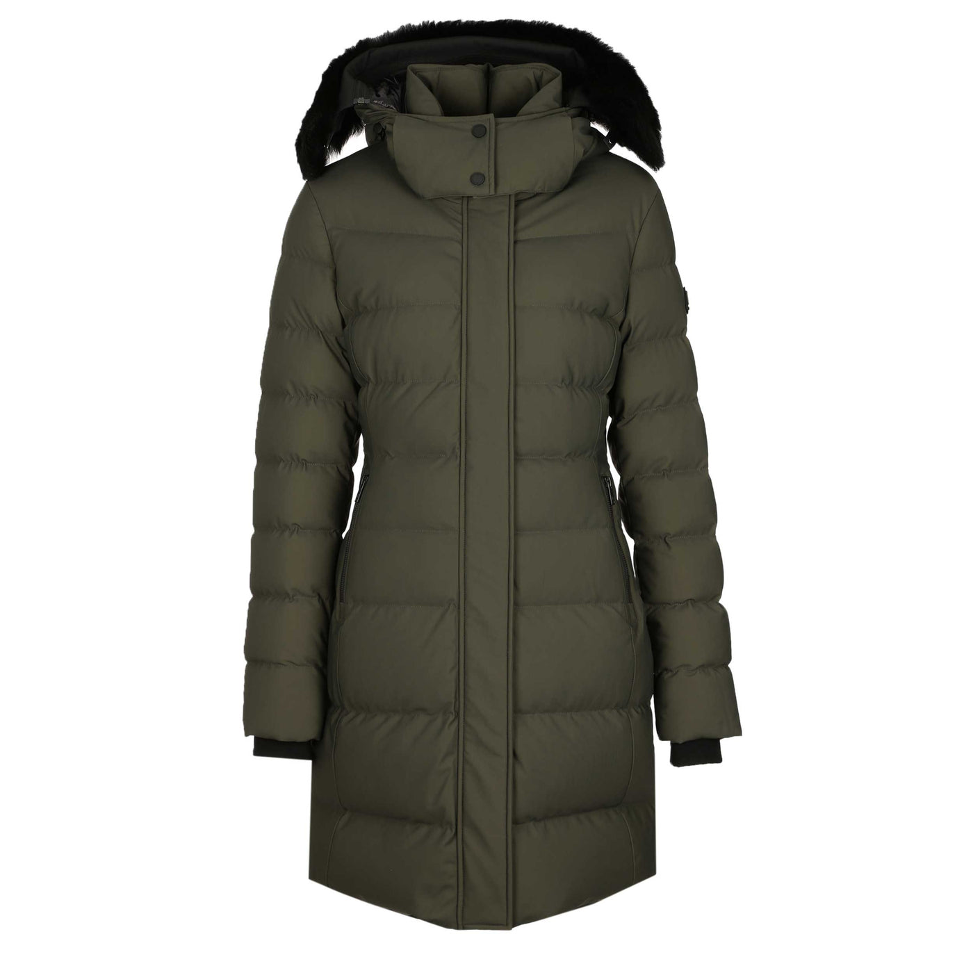 Moose Knuckles Watershed 3 Parka SH Ladies Jacket in Dark Olive