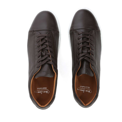 Oliver Sweeney Almada Trainer in Brown Birdseye