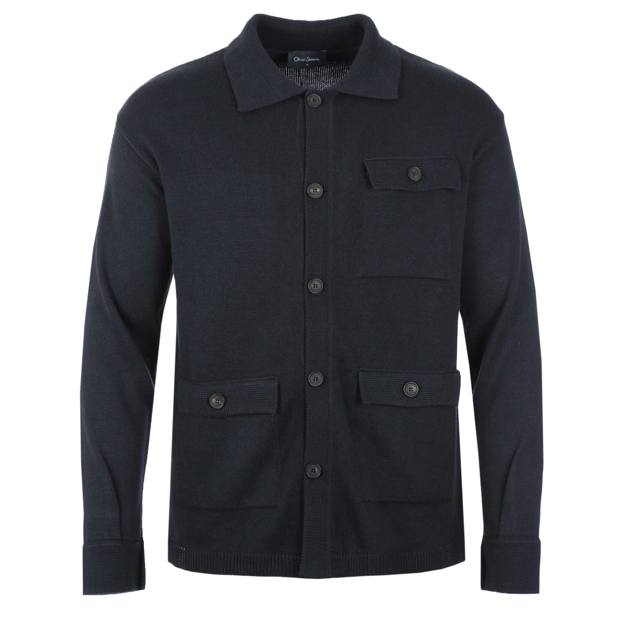 Oliver Sweeney Brecon Knit Cardigan in Navy I Oliver Sweeney Norton
