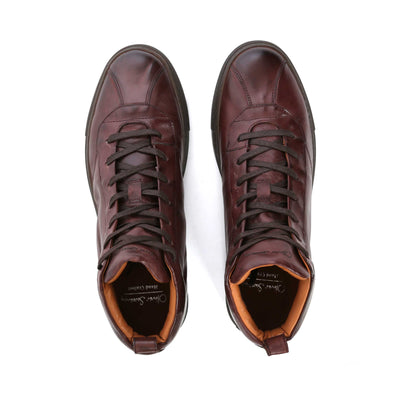 Oliver Sweeney Defeza Boot in Burgundy Birdseye