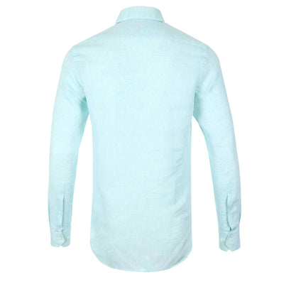 Pal Zileri Linen Shirt in Mint Back