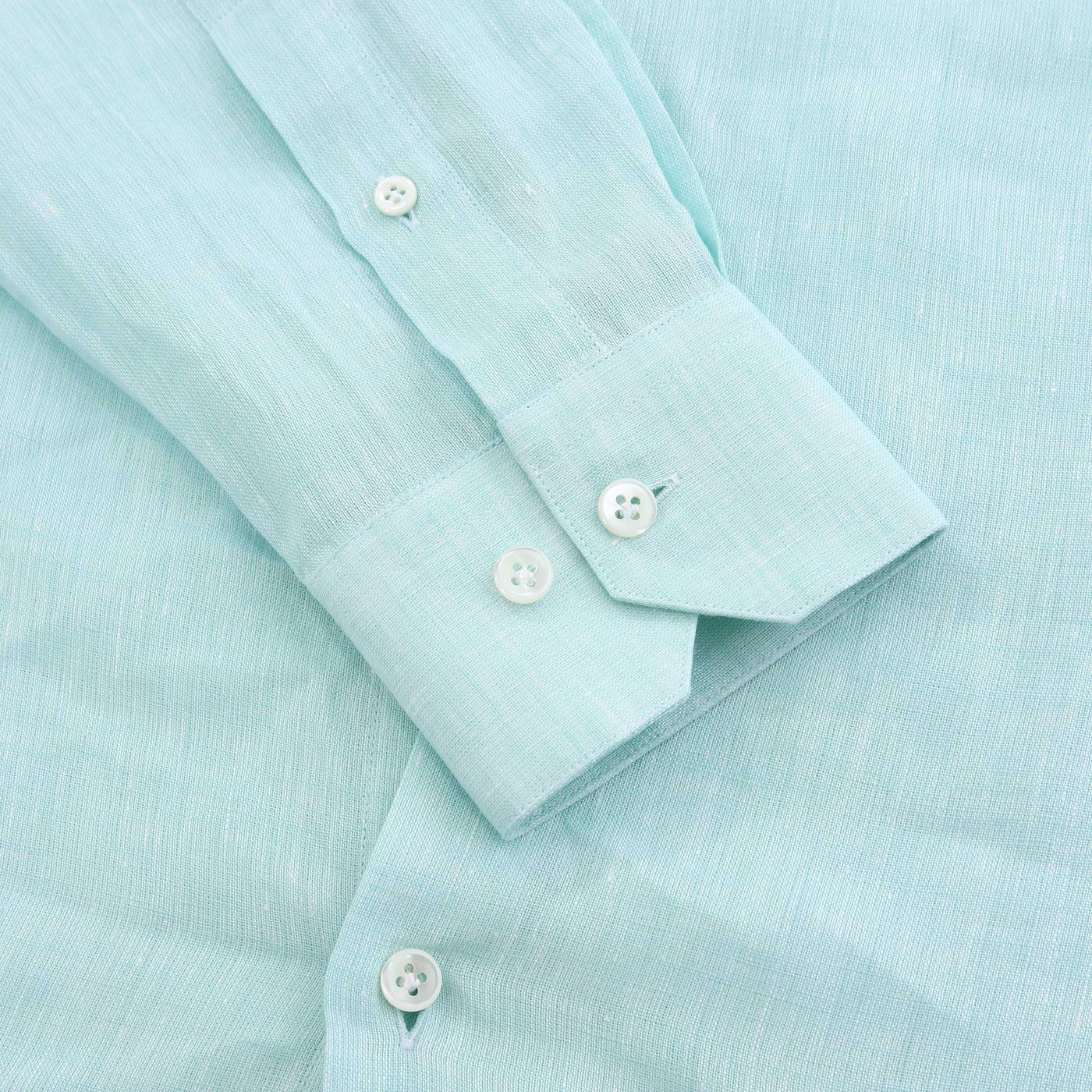 Pal Zileri Linen Shirt in Mint Cuff