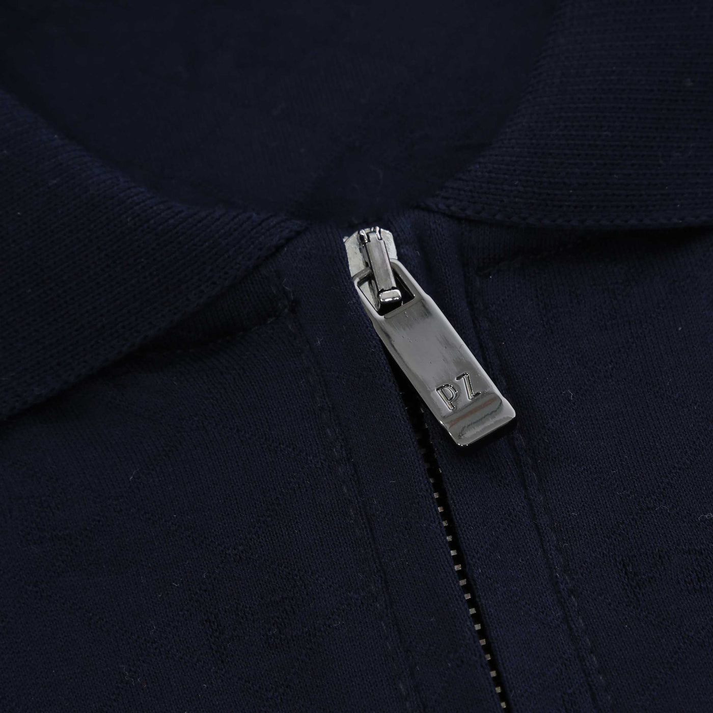 Pal Zileri PZ Zip Polo Shirt in Navy