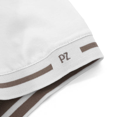 Pal Zileri Stripe Cuff Detail T-Shirt in White Logo