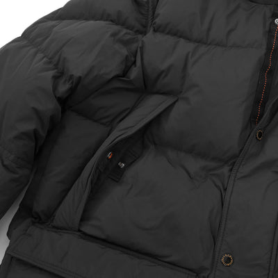 Parajumpers Long Bear Jacket in Black Pocket