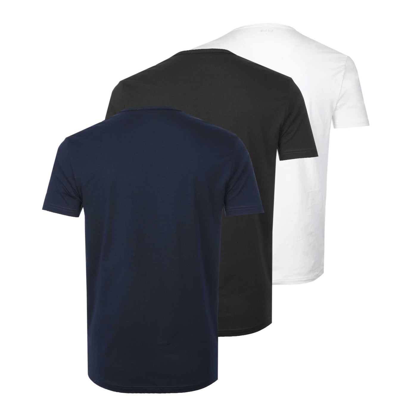 Paul Smith 3 Pack T-Shirts in Black White Navy Back