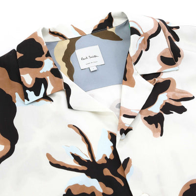 Paul Smith Bohemia Regular Fit SS Shirt in White Collar