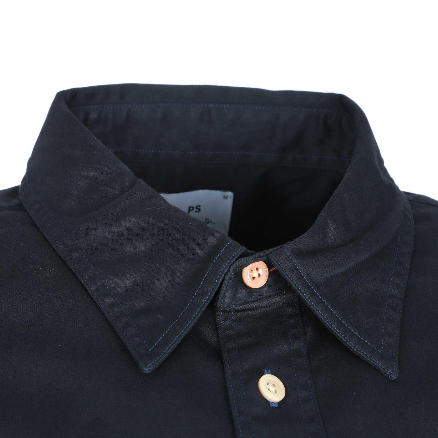 Paul Smith Casual Fit Shirt in Navy Collar